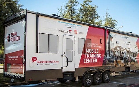 Traveler's mobile training center truck.
